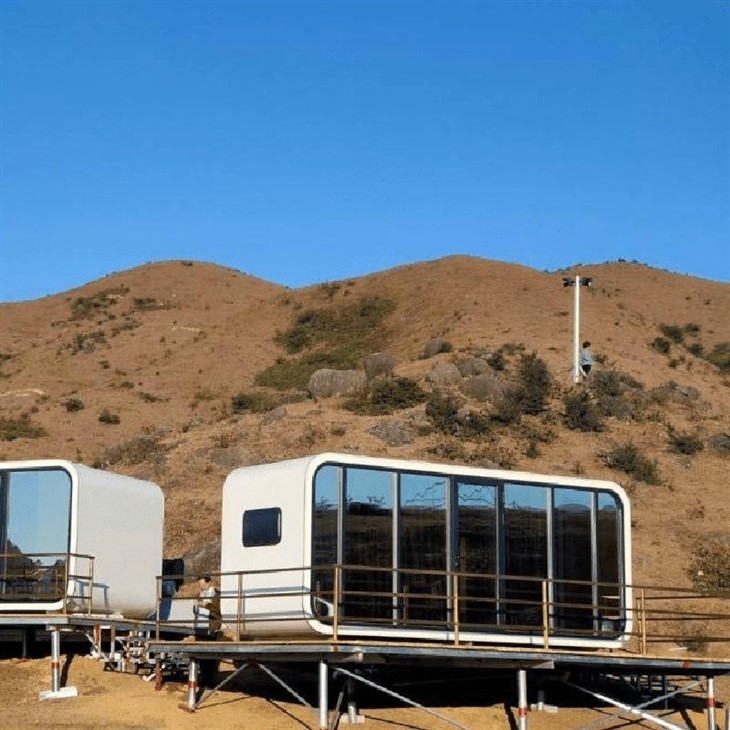 Apple Cabin 20Ft 40Ft Outdoor Modern Smart Prefab Tiny Capsule House Mobile Office Space Capsule House